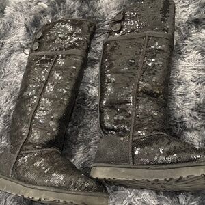 Over the knee Ugg sparkle boots